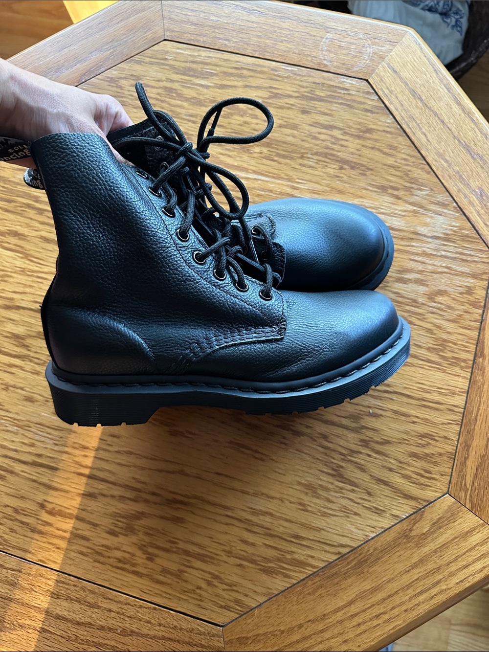 *DR. MARTENS* Men’s 1460 Pascal Virginia Leather Lace-Up Combat Boots Size 6 - Picture 8 of 15